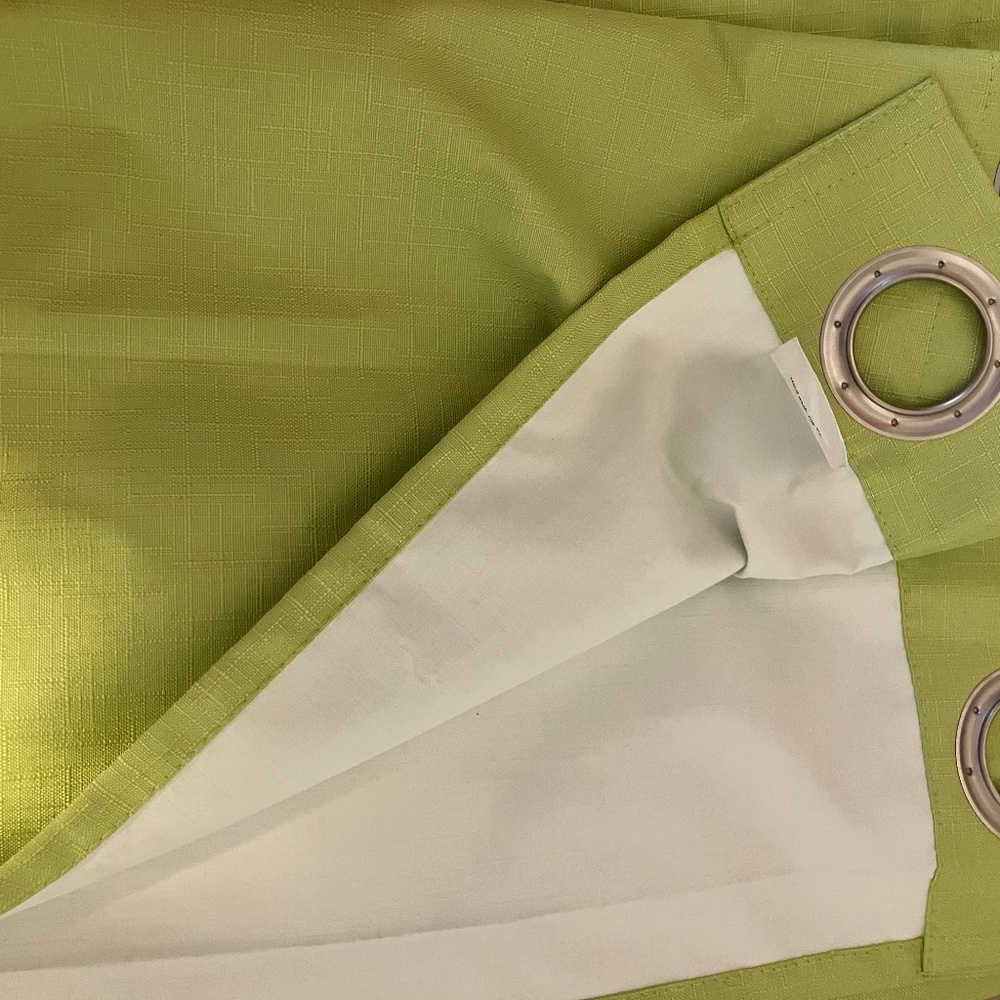 Lime Green Curtain Panel(s)